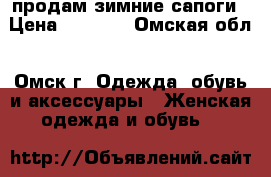 продам зимние сапоги › Цена ­ 5 100 - Омская обл., Омск г. Одежда, обувь и аксессуары » Женская одежда и обувь   